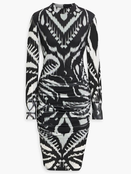 FARM Rio Dresses & Skirts - Farm Rio Ruched Printed Stretch-Tulle Midi Dress *BRAND NEW WITH TAGS*